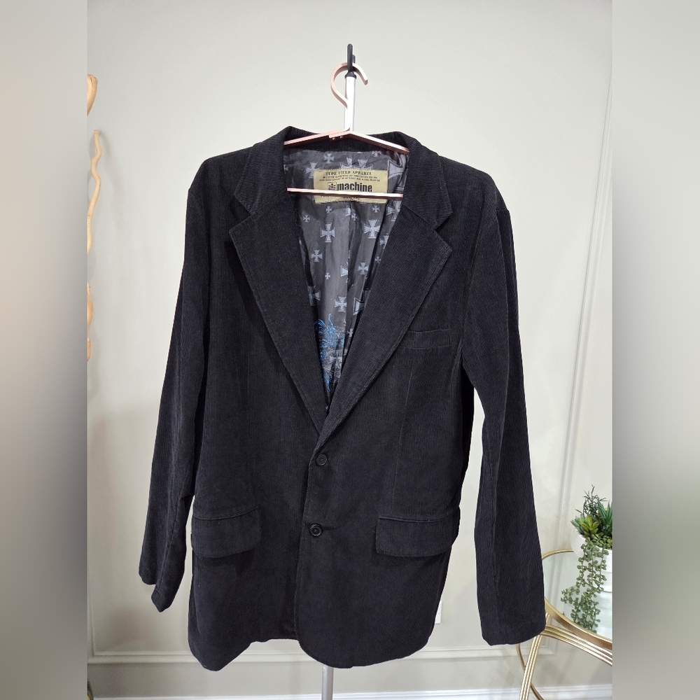 Machine Men's Black Corduroy Blazer Sz.XXL